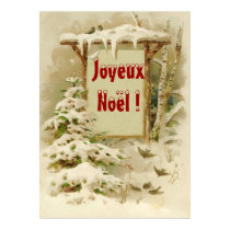 xmas scene with yard sign posters