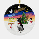 Xmas Signs - Boston Terrier #3 Ornament