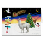 Xmas Signs - Llama 1 Greeting Card