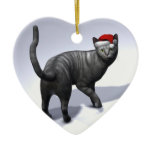 Xmas Silver Tabby ornaments