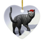 Xmas Silver Tabby ornaments