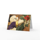 postcard - snowmen Christmas card