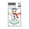 Xmas Snowman postage