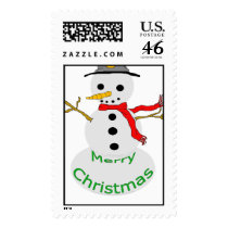 Xmas Snowman postage by DavidBradshaw Xmas Snowman postage