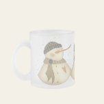 Xmas Snowmans Heart Mug
