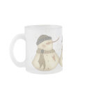 Xmas Snowmans Heart Mug