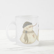 Xmas Snowmans Heart Mug mug
