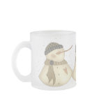 Xmas Snowmans Heart Mug