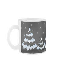 Xmas snowtrees mugs by VioDeSign Xmas snowtrees mugs