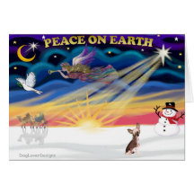 Xmas Sunrise - Chinese Crested 1 Cards