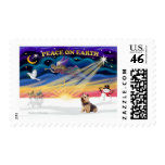 Xmas Sunrise - Norwich Terrier postage