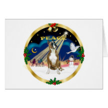 Xmas Sunrise (R) - Boxer 1 Greeting Card