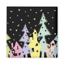 Xmas town magnets by VioDeSign Xmas town magnets