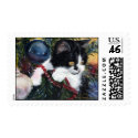Xmas tree kitten postage