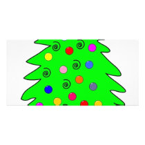 xmas tree photo card