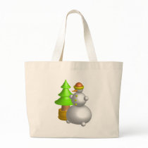 Xmas tree & snowman bags