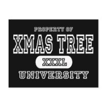 Xmas Tree Univeristy Dark postcards