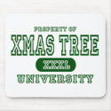 Xmas Tree University mousepads