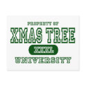 Xmas Tree University postcards