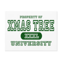 Xmas Tree University postcards