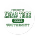 Xmas Tree University stickers