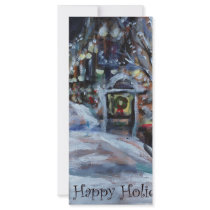 xmas westie happy holiday greeting rack cards