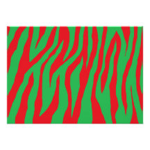 Xmas Zebra Custom Invites