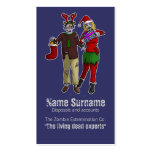 Xmas Zombies, business card template