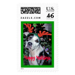 XMASDOG2_edited-1, Happy Holidays postage