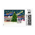 XmasMagic-Bedlington Pair postage