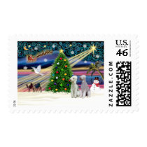 XmasMagic-Bedlington Pair postage