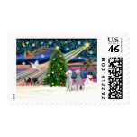 XmasMagic-Bedlington Pair postage