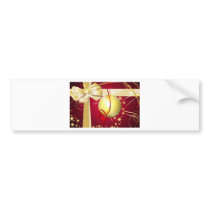 xmass bow bumper stickers