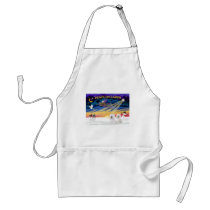 XmasSunrise-2 Bichon Frise Aprons