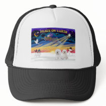 XmasSunrise-2 Bichon Frise Hat