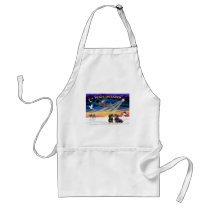XmasSunrise-2 black Dachshunds aprons by ChristmasSunriseDogs XmasSunrise-2 black Dachshunds aprons