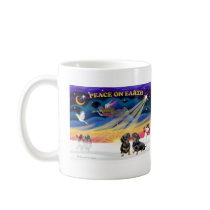 XmasSunrise-2 black Dachshunds mugs