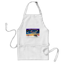 XmasSunrise-2 Tri Cavaliers aprons