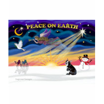 XmasSunrise-BostonTerrier4 t-shirts