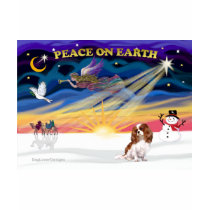 XmasSunrise-Cavalier-Blenheim2 t-shirts