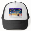 XmasSunrise-Cavalier-Tri6 hats by dogartchristmasgifts XmasSunrise-Cavalier-Tri6 hats