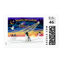 XmasSunrise-EngSpringer-bw Postage Stamps