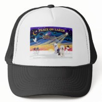 XmasSunrise-Two-Old English Sheepdog hats by ChristmasSunriseDogs XmasSunrise-Two-Old English Sheepdog hats