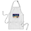XmasSunrise-Two Tri Cavaliers aprons