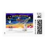XmasSunrise-White Havanese postage
