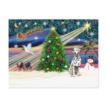 XmsMagic-Dalmatian postcards by ChristmasMagicDogs XmsMagic-Dalmatian postcards