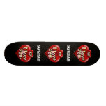 XO I love you with hearts. Custom Skateboard
