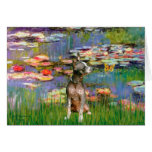 Xoloitzcuintle (Xolo) - Lilies 2 Greeting Card