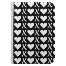 XOXO Black Kindle Case