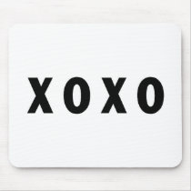 XOXO Black mousepads